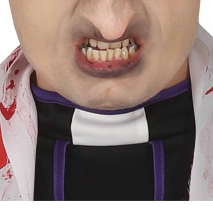 Costume di Halloween da prete zombie uomo L