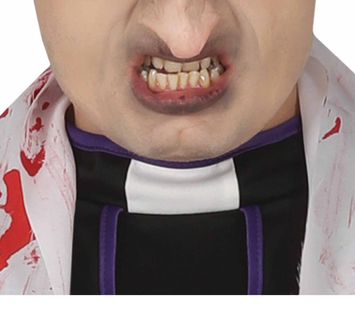 Costume di Halloween da prete zombie uomo L