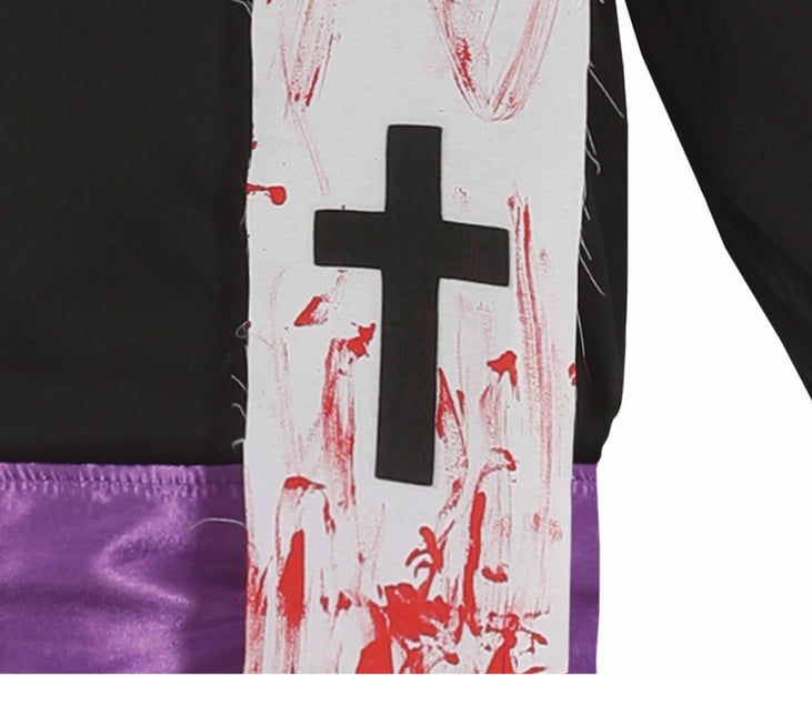 Costume di Halloween da prete zombie uomo L