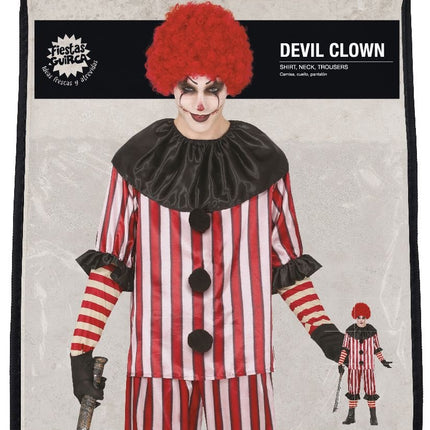 Costume di Halloween da clown per uomo