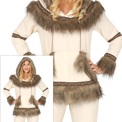 Costume da eschimese bianco