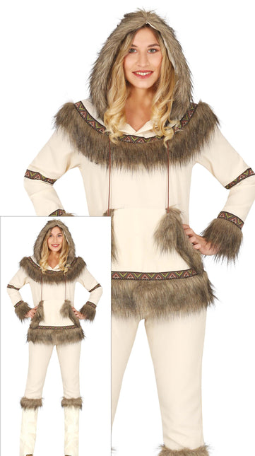 Costume da eschimese bianco