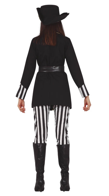 Costume da pirata donna nero