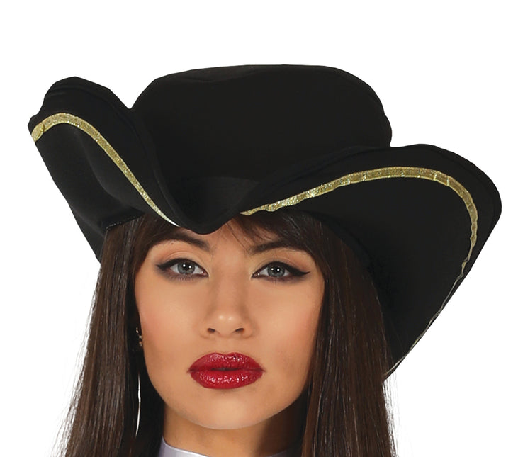Costume da pirata donna nero