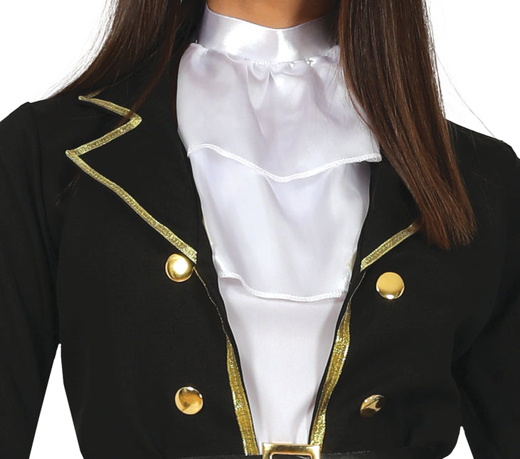 Costume da pirata donna nero