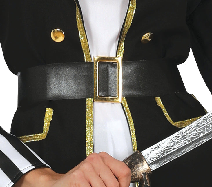 Costume da pirata donna nero