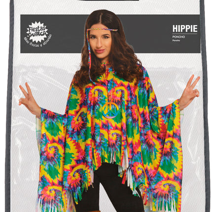 Costume Poncho Hippie M