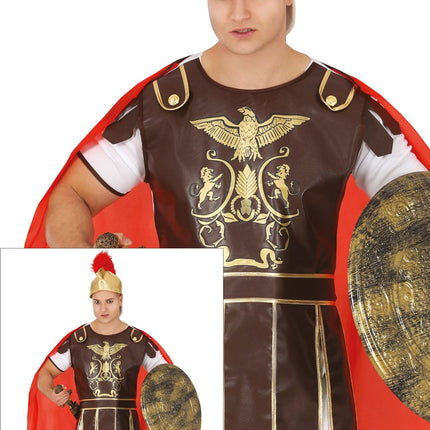 Costume da Gladiatore Uomo Marrone