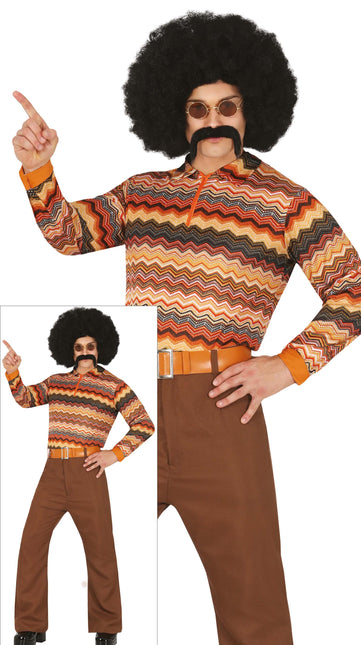 Costume Disco 70S Uomo Colorato