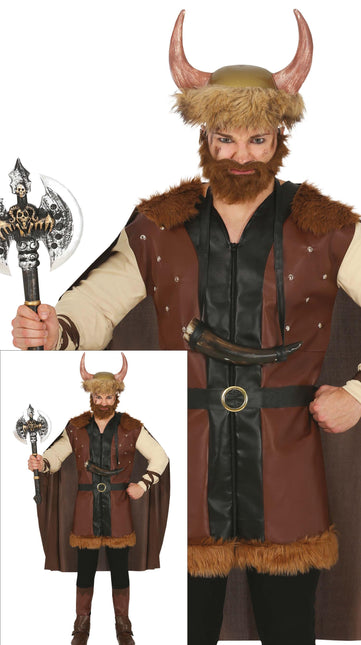 Costume da vichingo uomo marrone