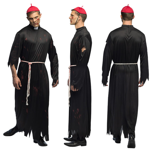 Costume di Halloween da prete per uomo