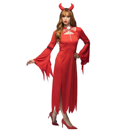 Vestito di Halloween Rosso Donna Diavolo