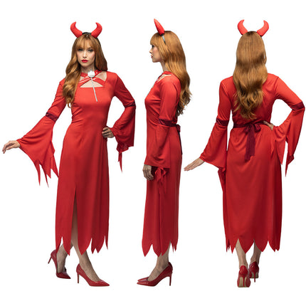 Vestito di Halloween Rosso Donna Diavolo