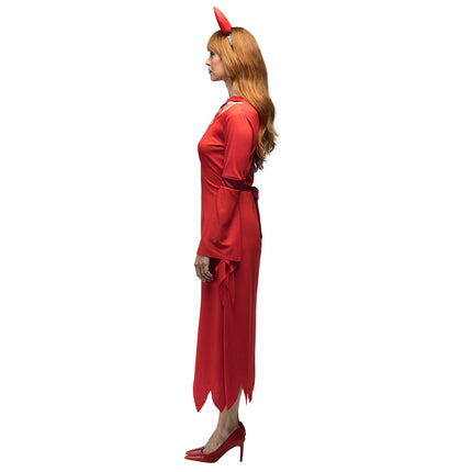 Vestito di Halloween Rosso Donna Diavolo
