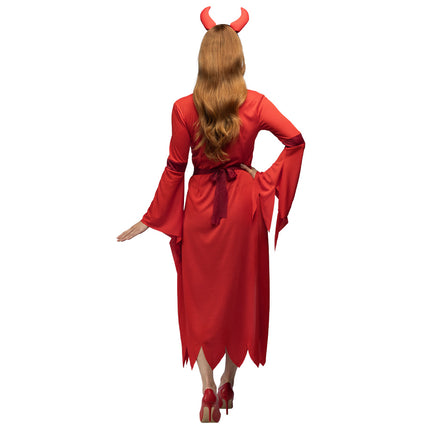 Vestito di Halloween Rosso Donna Diavolo