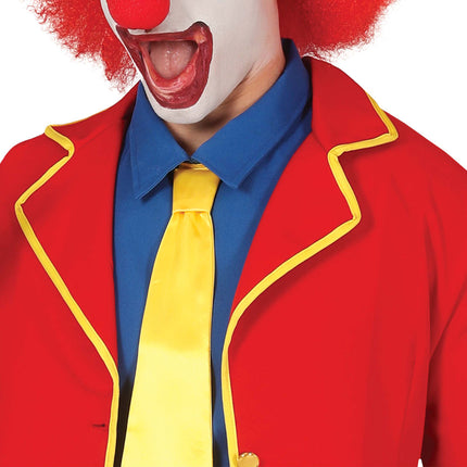 Tuta da clown Rosso Blu Giallo