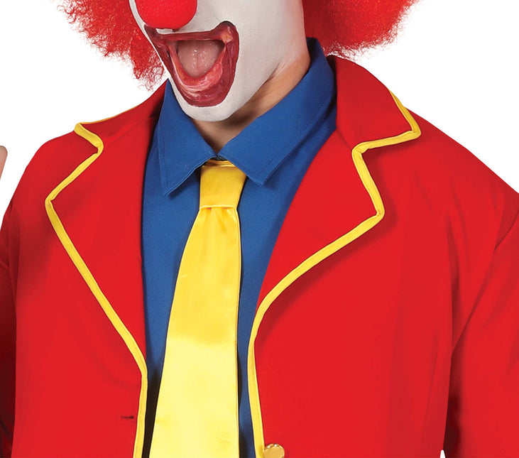 Tuta da clown Rosso Blu Giallo