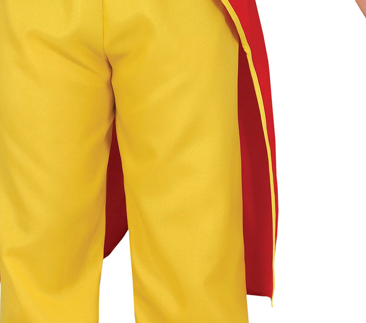 Tuta da clown Rosso Blu Giallo