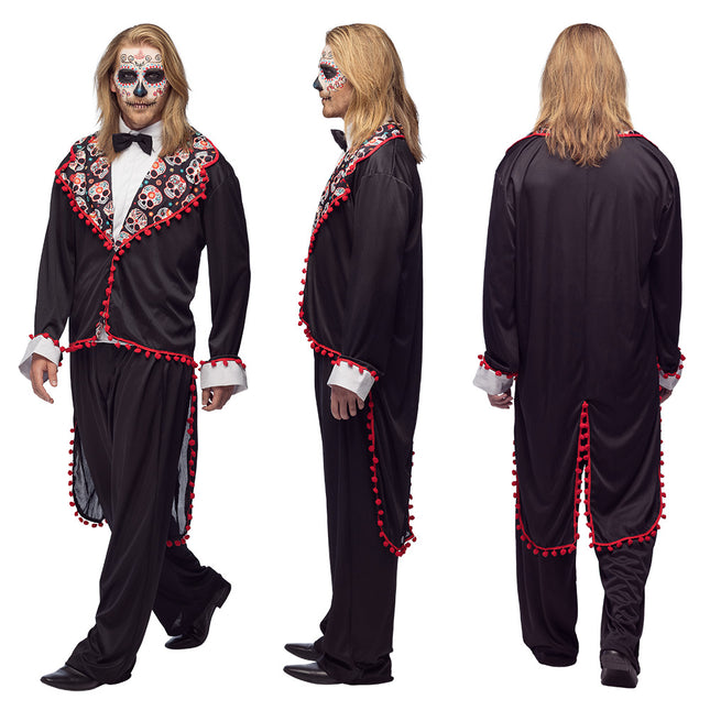 Costume di Halloween da uomo Giorno dei Morti