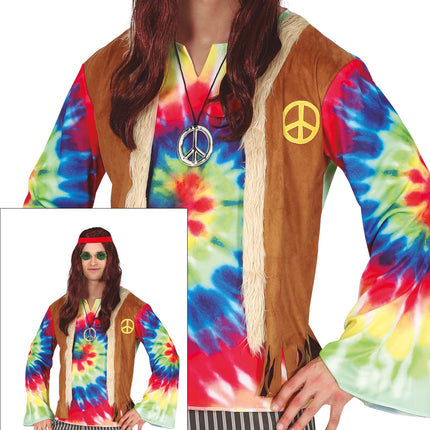 Costume Hippie Uomo Colorato