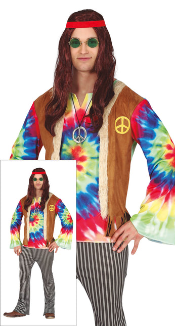 Costume Hippie Uomo Colorato