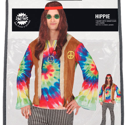 Costume Hippie Uomo Colorato