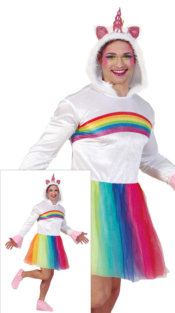 Costume da unicorno arcobaleno
