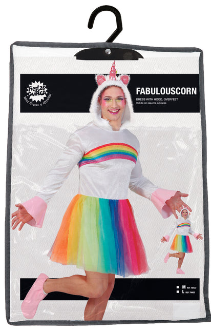 Costume da unicorno arcobaleno