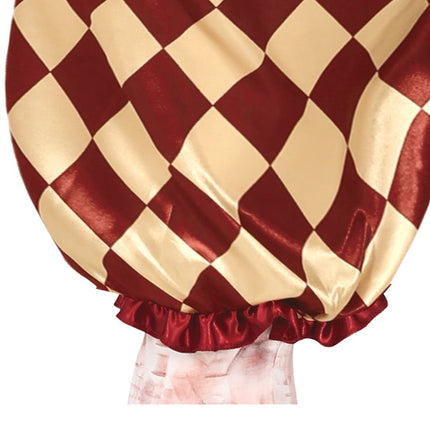 Costume di Halloween da clown dell'orrore da uomo rosso