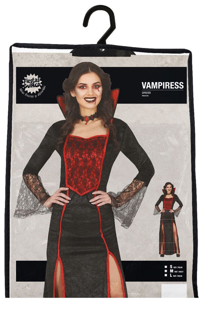 Costume da vampiro per Halloween da donna rosso