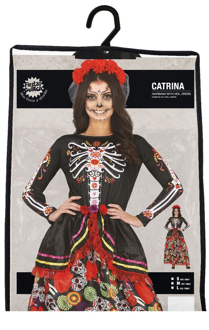 Vestito Dia De Los Muertos Donna