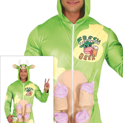 Birra in costume da mucca