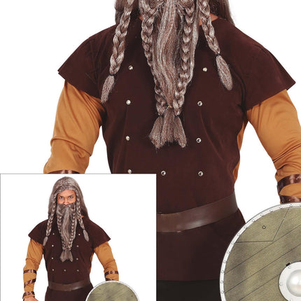 Costume da vichingo uomo marrone