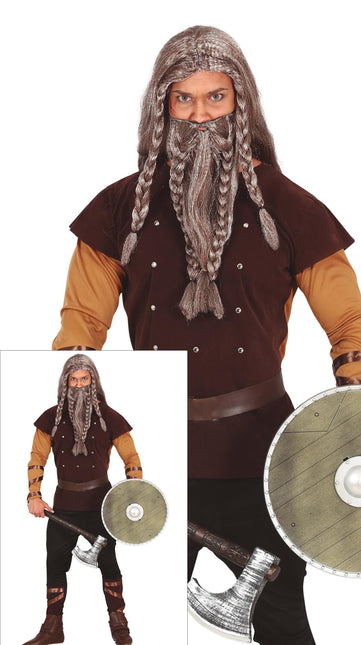 Costume da vichingo uomo marrone