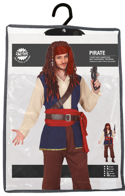 Costume da pirata uomo con cintura