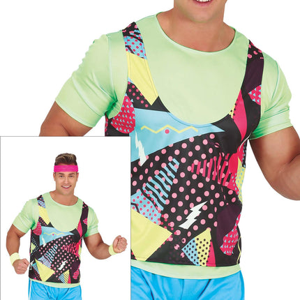 Costume da atleta uomo colorato