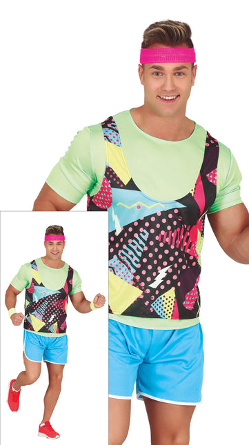 Costume da atleta uomo colorato