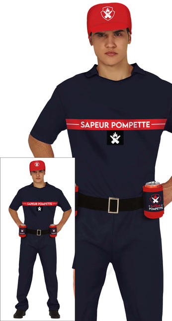 Sapeur Pompette Costume Uomo L