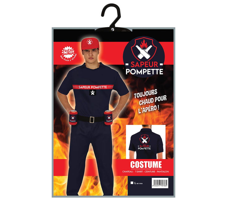 Sapeur Pompette Costume Uomo L