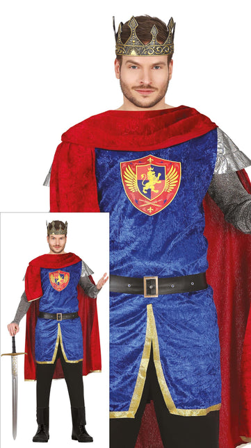 Costume da Re Uomo Blu