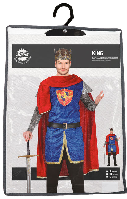 Costume da Re Uomo Blu