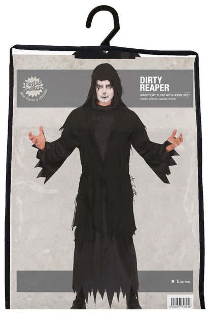 Costume da Killer Halloween Uomo Nero L