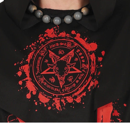 Costume Satana Halloween Uomo Rosso L