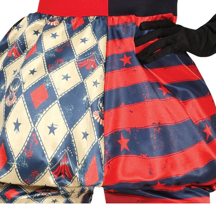 Costume di Halloween da Arlecchino Donna horror