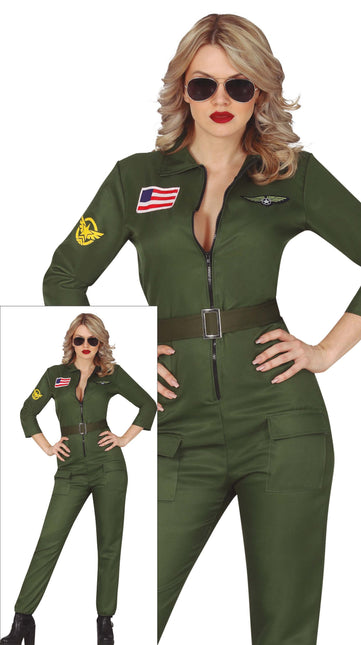 Costume da pilota donna Top Gun