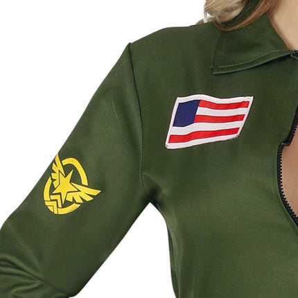 Costume da pilota donna Top Gun