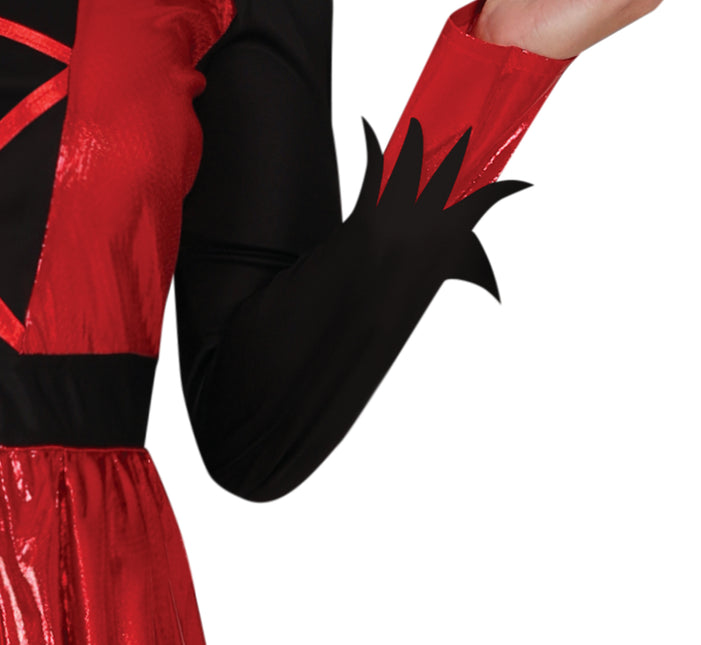 Vestito di Halloween Nero Rosso Donna Diavolo