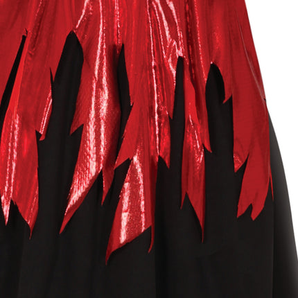 Vestito di Halloween Nero Rosso Donna Diavolo