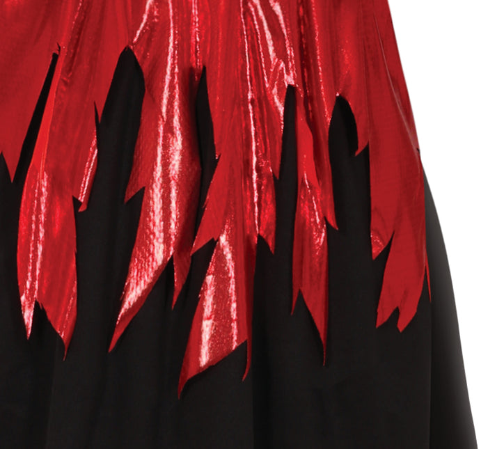Vestito di Halloween Nero Rosso Donna Diavolo