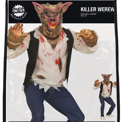 Costume Halloween Uomo Lupo Mannaro